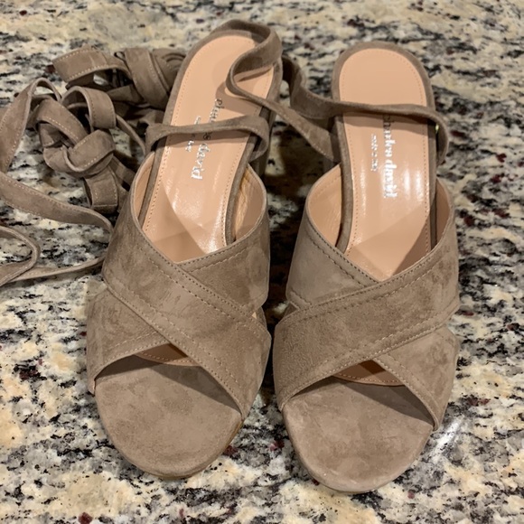 Charles David Suede Sandals - Picture 3 of 7